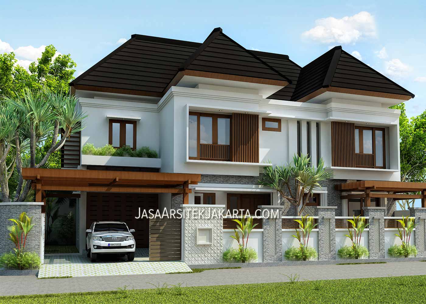 Desain Rumah 5 Kamar Luas 330 M2 Bp Havid Di Malang Model Rumah