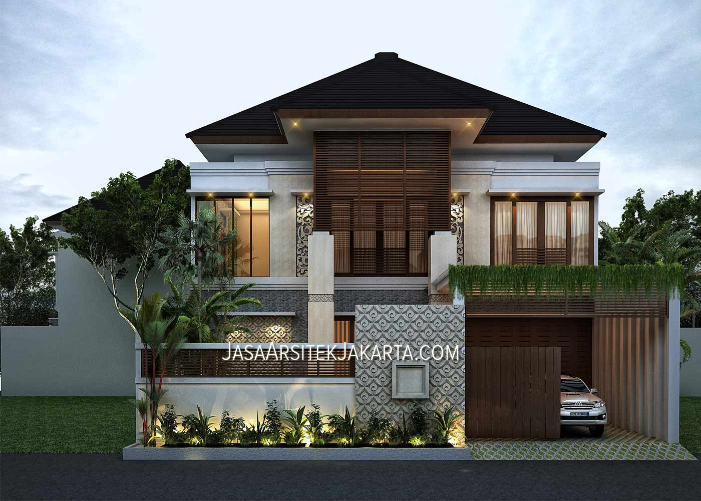 Desain Rumah Mewah Luas 900m2 Milik Bu Hasan Jakarta Model Rumah